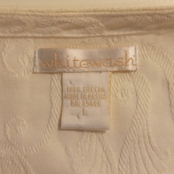 Elegant White cotton jacket, raglan sleeve - Picture 4 of 4